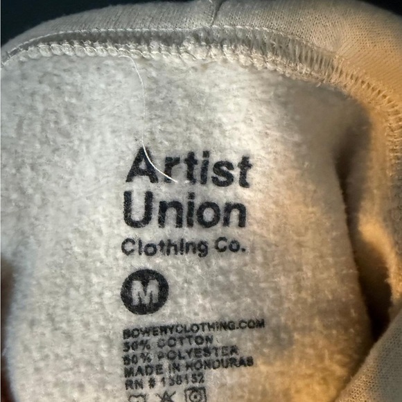 Artist Union NASA Patch Hoodie – Beige, Size M - Picture 8 of 8